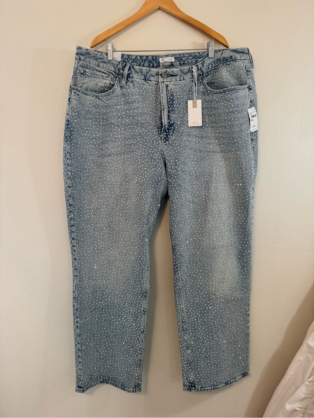 Good American Bedazzled good 90s relaxed jeans - Picture 6 of 9